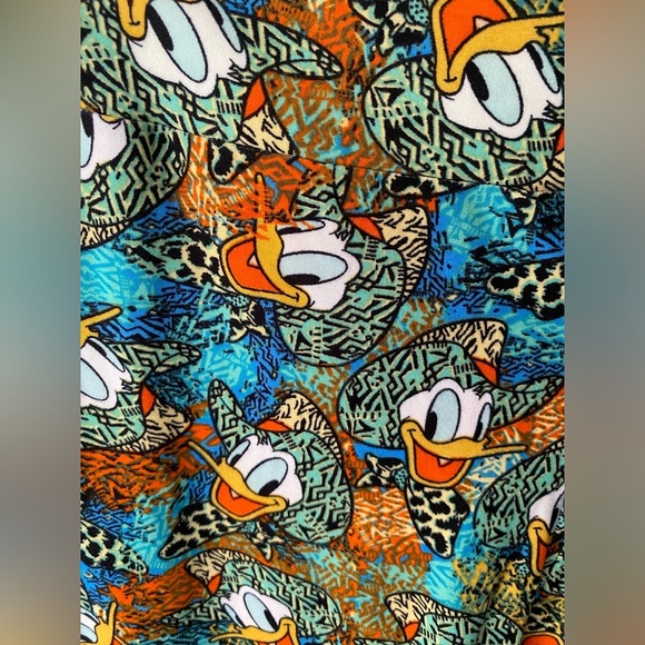 Lularoe Women’s One Size Leggings - Donald Duck Safari - NWOT - Disney - Picture 2 of 6